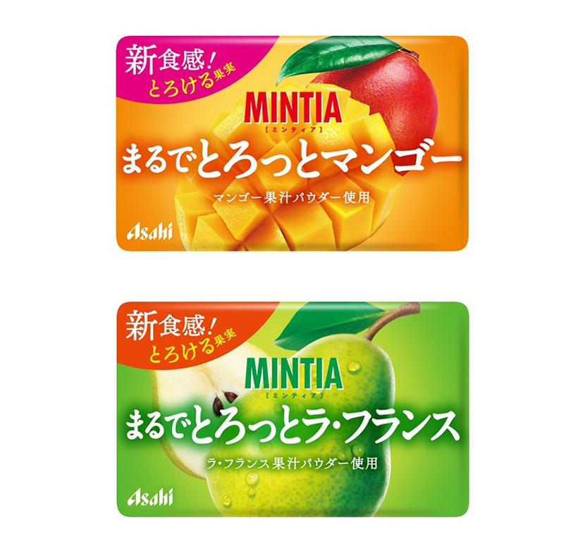 アサヒグループ食品、果実のとろみ再現「ミンティア」　錠菓で完熟“食感”を
