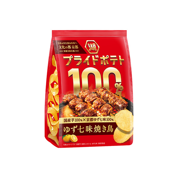 湖池屋プライドポテト　100％＜ゆず七味焼き鳥（京都）＞（湖池屋）2026年&hellip;