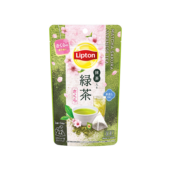リプトン　抹茶入り緑茶＜さくら＞ティーバッグ（リプトン・ティーアンドインフュ&hellip;