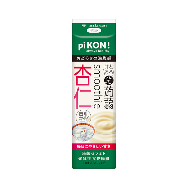 pi　KON！とろける生蒟蒻スムージー　＜杏仁＞（Mizkan）2026年9&hellip;