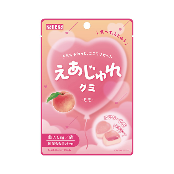 えあじゅれグミ　＜もも＞（カネカ食品）2026年9月1日発売