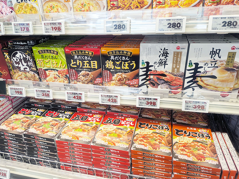 ◆釜めしの素特集：定番中心に好転　2合用・だし訴求
