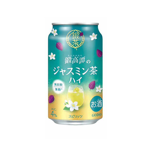 鍛茶　＜鍛高譚のジャスミン茶ハイ＞（合同酒精）2026年10月13日発売