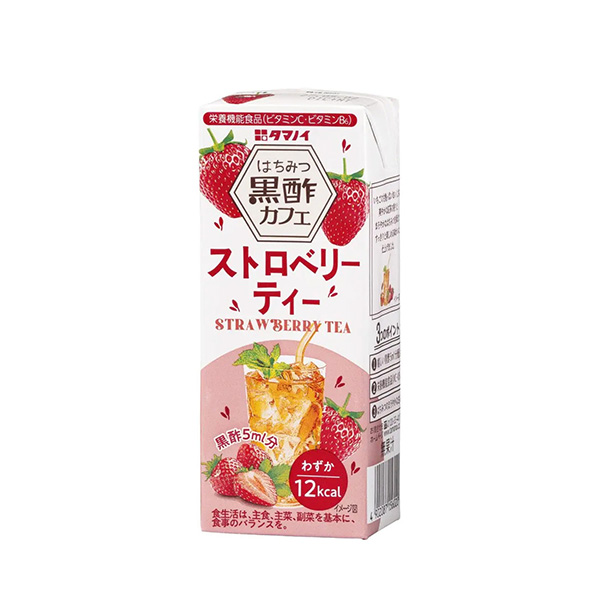 はちみつ黒酢カフェ＜ストロベリーティー＞（タマノイ酢）2026年9月1日発売