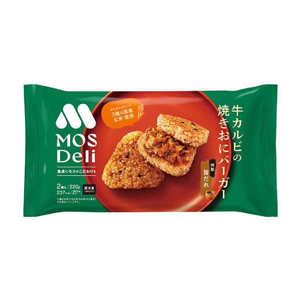 モスデリ　焼きおにバーガー＜牛カルビ＞（モスフードサービス）2026年9月1&hellip;