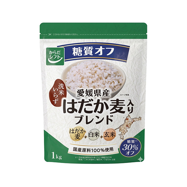 糖質オフ　愛媛県産はだか麦入りブレンド（三菱食品）2026年8月31日発売