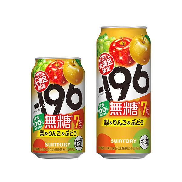 -196無糖　＜梨＆りんご＆ぶどう＞（サントリー）2026年10月27日発売