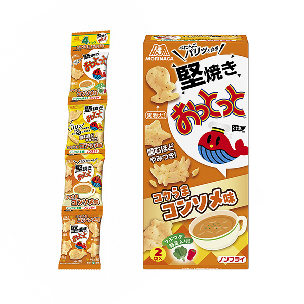 堅焼きおっとっと＜コクうまコンソメ味＞（森永製菓）2026年9月22日発売
