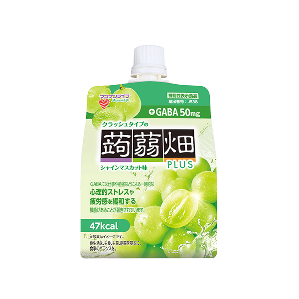 クラッシュタイプの蒟蒻畑プラス＜シャインマスカット味＞（マンナンライフ）20&hellip;