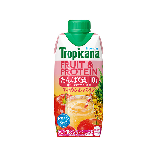 トロピカーナ　エッセンシャルズ　FRUIT＆PROTEIN　＜アップル＆パイ&hellip;