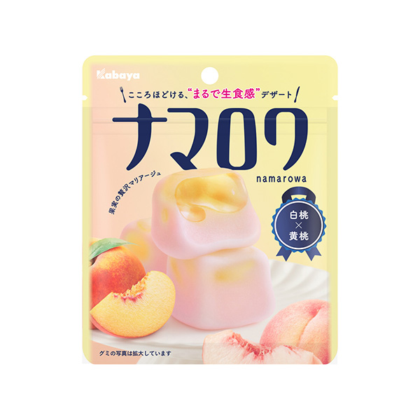 ナマロワ＜白桃×黄桃＞（カバヤ食品）2026年9月29日発売