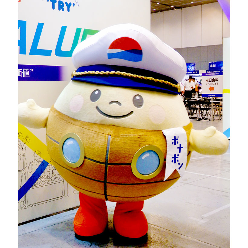 マリンフーズら展示商談会　公式キャラ「ボナボン」誕生　“共創”で新価値を