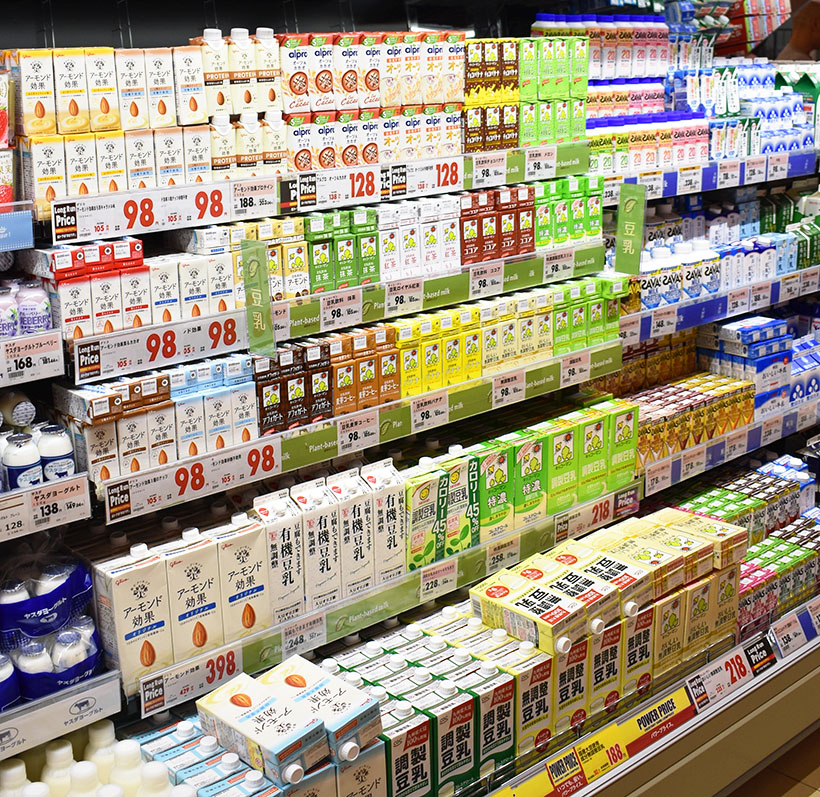 代替食・プラントベースフード特集：植物性ミルク＝豆乳など過去最高更新