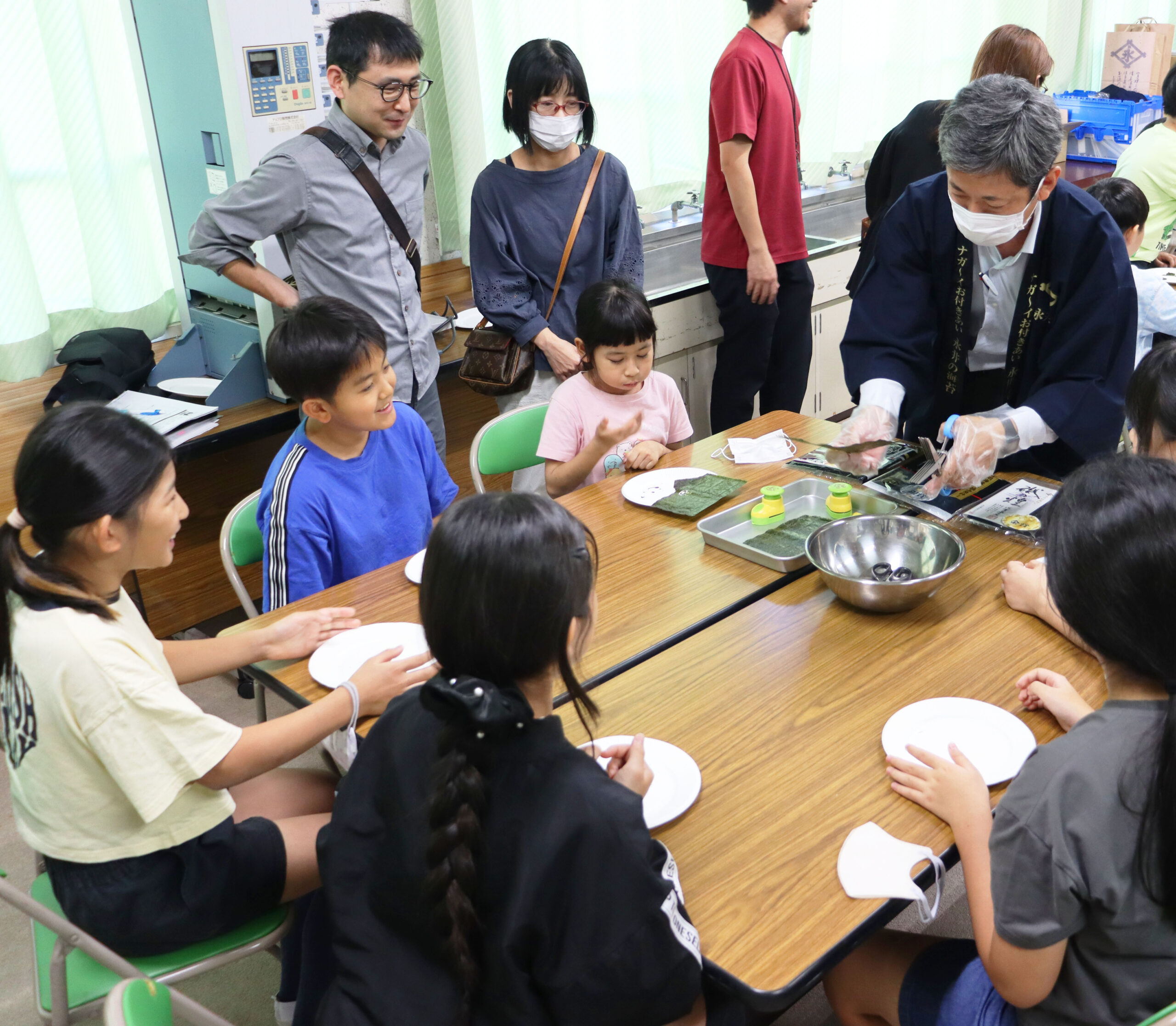 日本アクセス、永井海苔と食育授業　乾物の魅力伝える