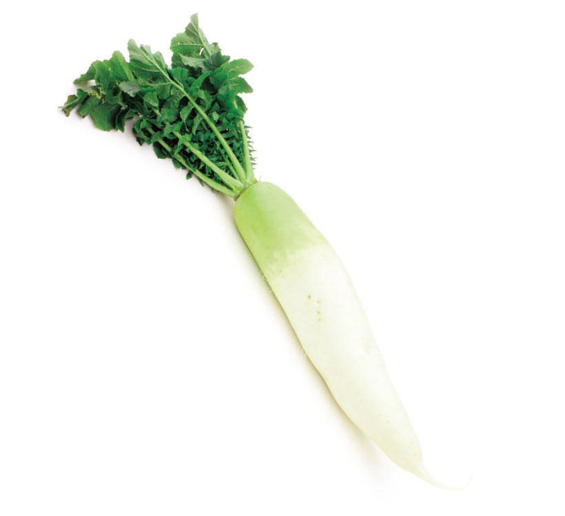野菜果物で一皿のサプライズ：大根